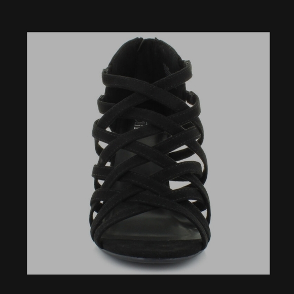 Jessica Cline Lace Up Heels, 11 W - Picture 3 of 7